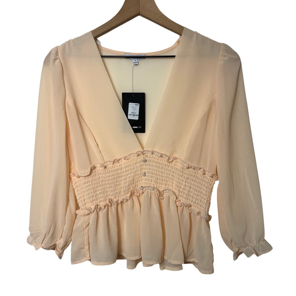 Fashion Nova Just Be You Blouse Women's Size Small NWT